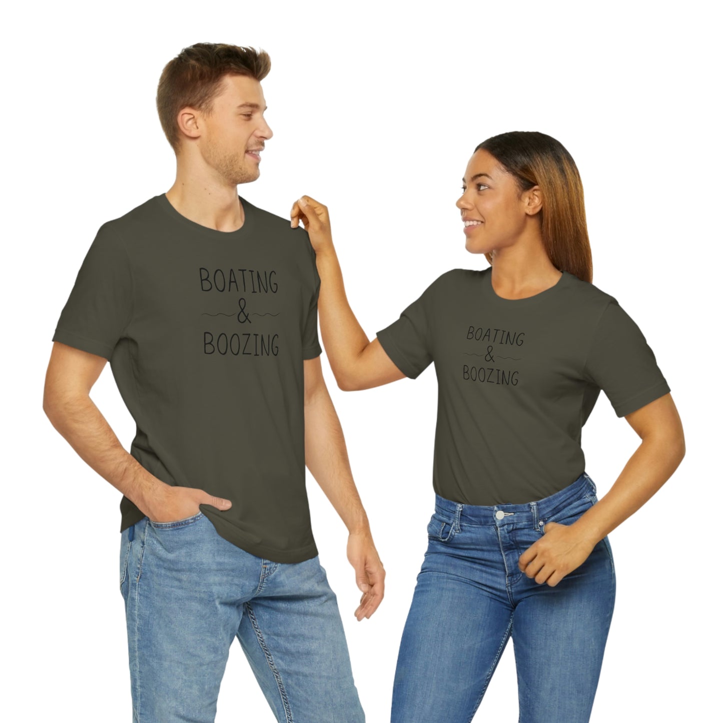 Boating & Boozing Unisex Jersey Short Sleeve Tee