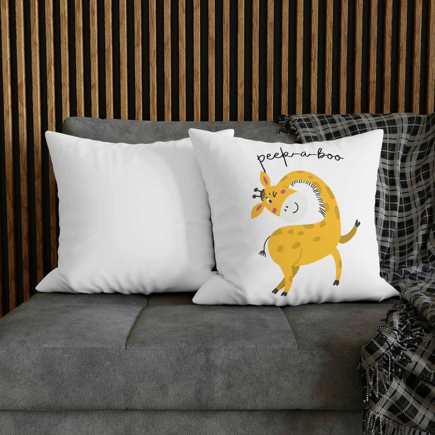 Giraffe Spun Polyester Pillowcase