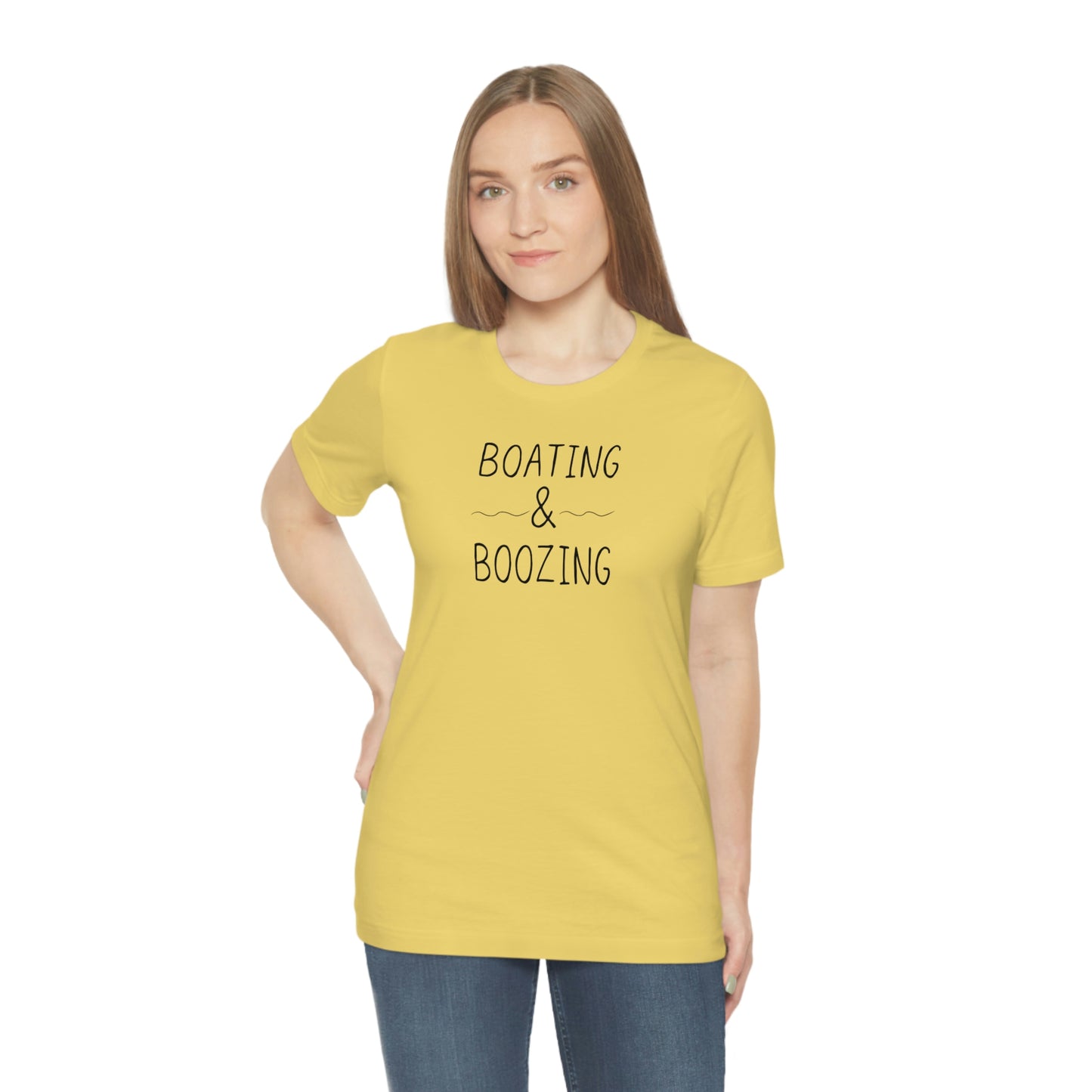 Boating & Boozing Unisex Jersey Short Sleeve Tee
