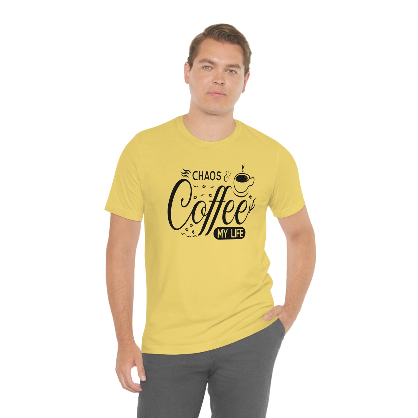 Chaos Coffee Unisex Jersey Short Sleeve Tee