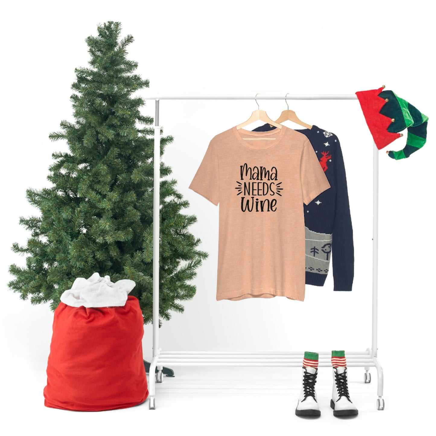 Mama Needs Wine Unisex Jersey Short Sleeve Tee