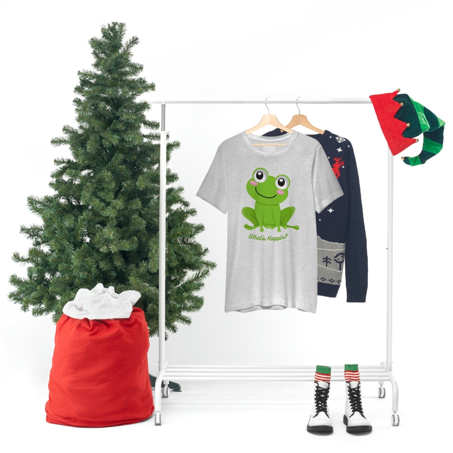 What's Hoppin? Frog Unisex Jersey Short Sleeve Tee