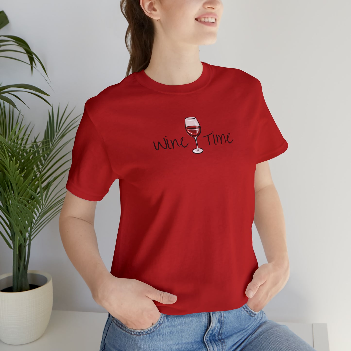 Wine Time Unisex Jersey Short Sleeve Tee