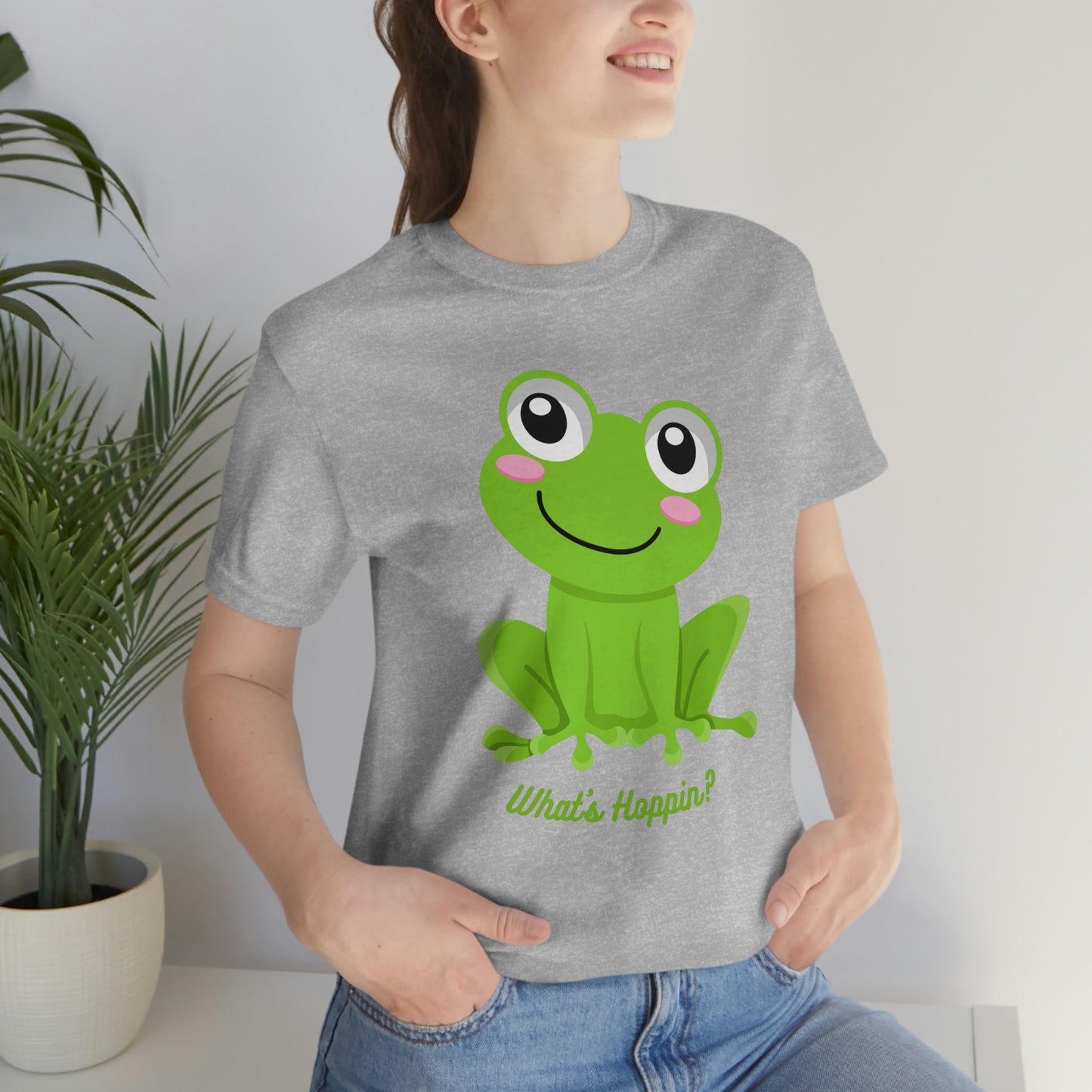 What's Hoppin? Frog Unisex Jersey Short Sleeve Tee