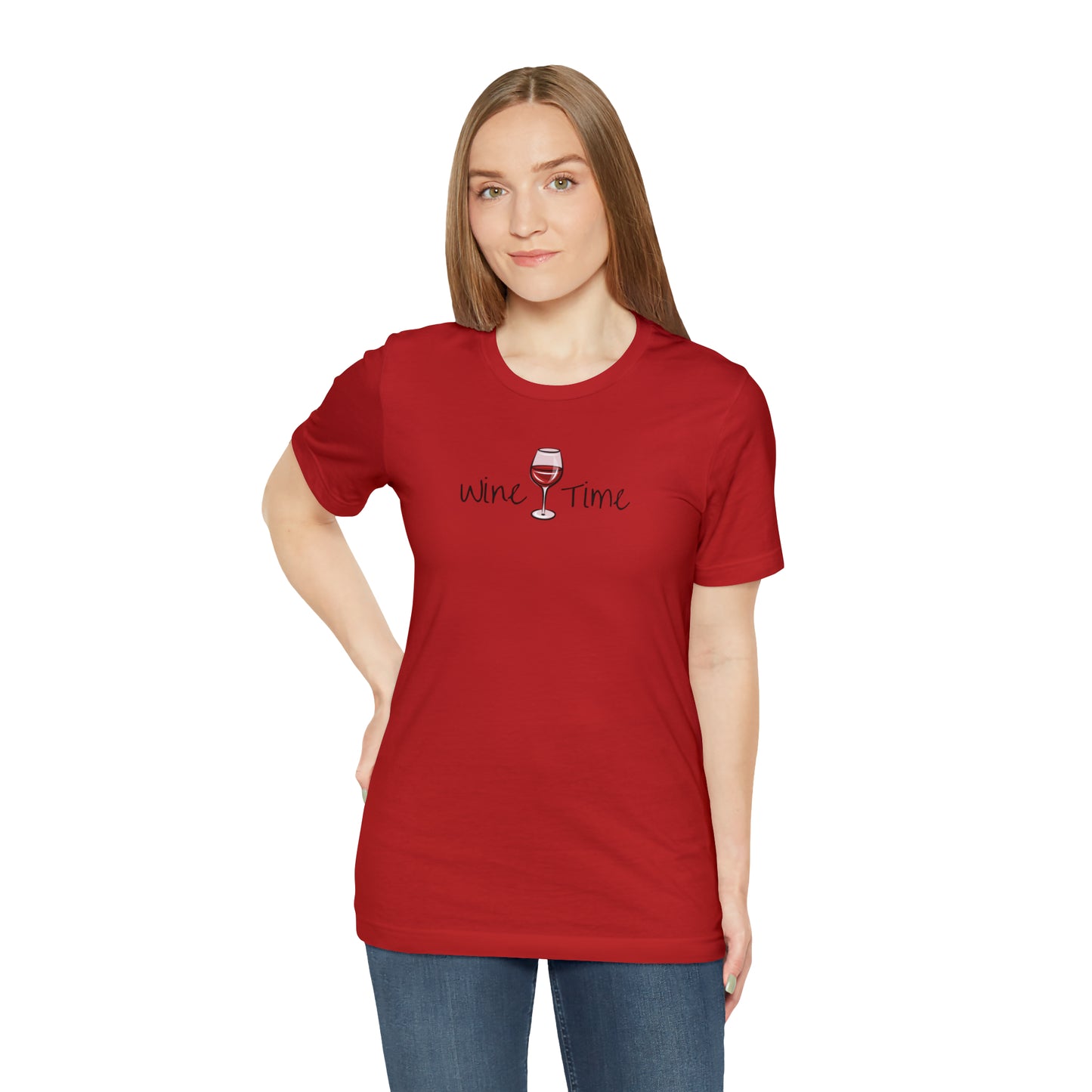 Wine Time Unisex Jersey Short Sleeve Tee