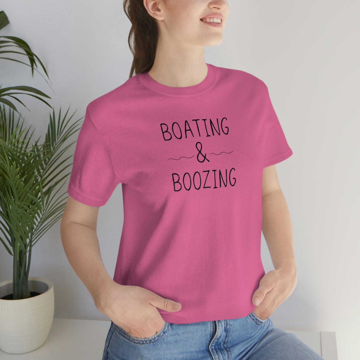 Boating & Boozing Unisex Jersey Short Sleeve Tee