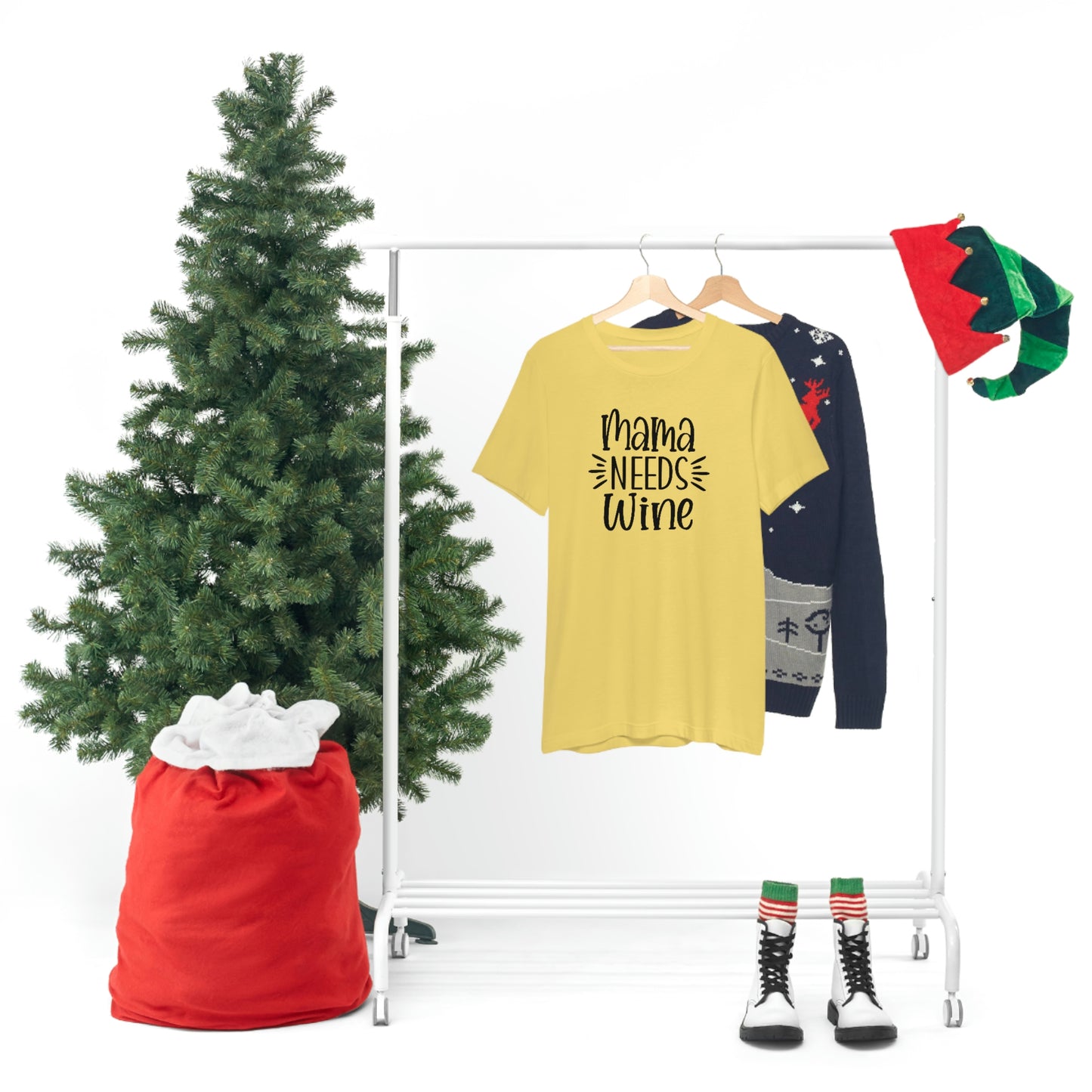 Mama Needs Wine Unisex Jersey Short Sleeve Tee