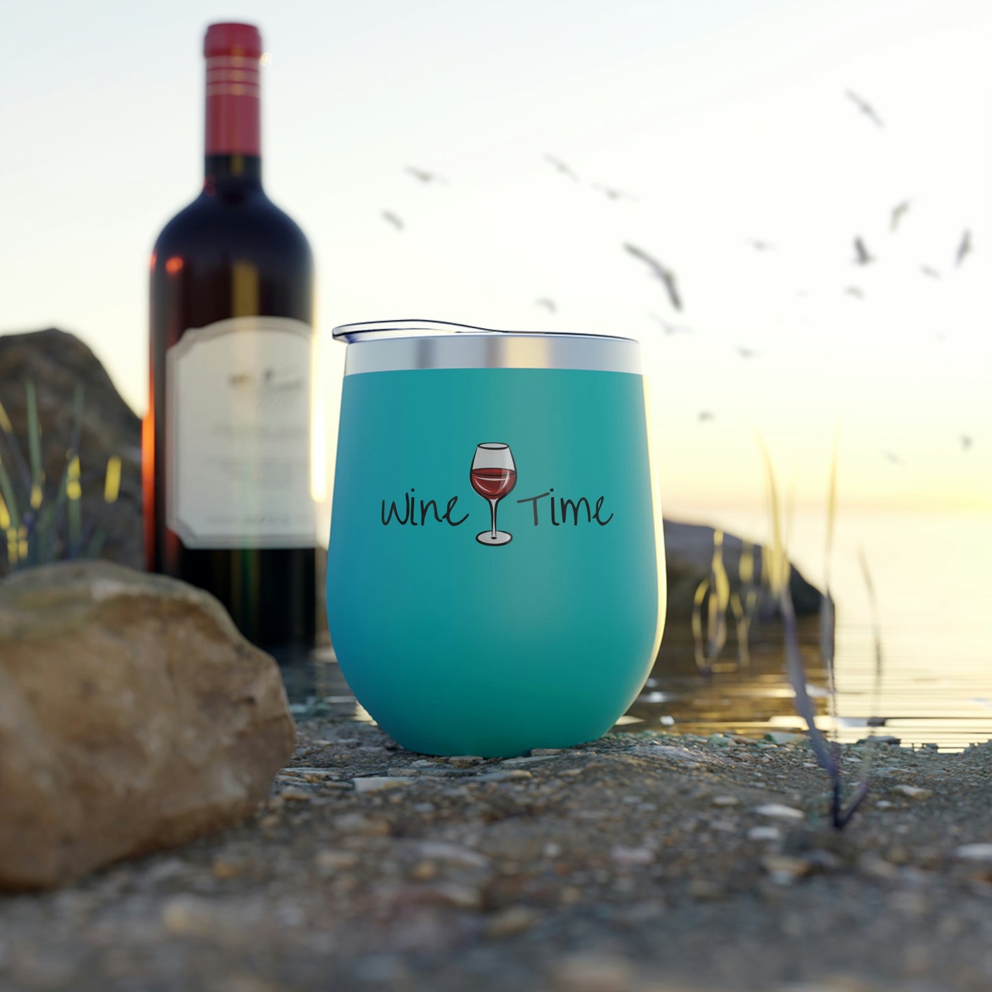 Wine Time Copper Vacuum Insulated Cup, 12oz