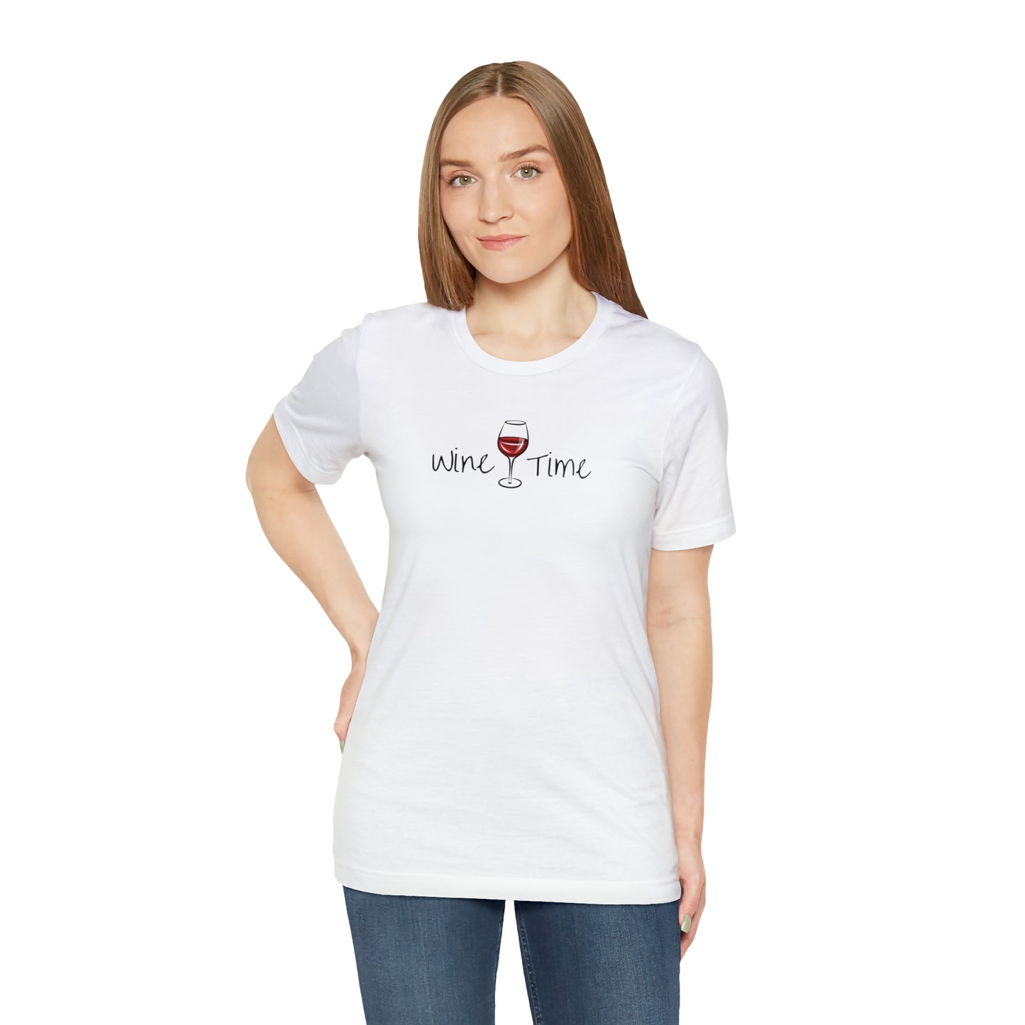Wine Time Unisex Jersey Short Sleeve Tee