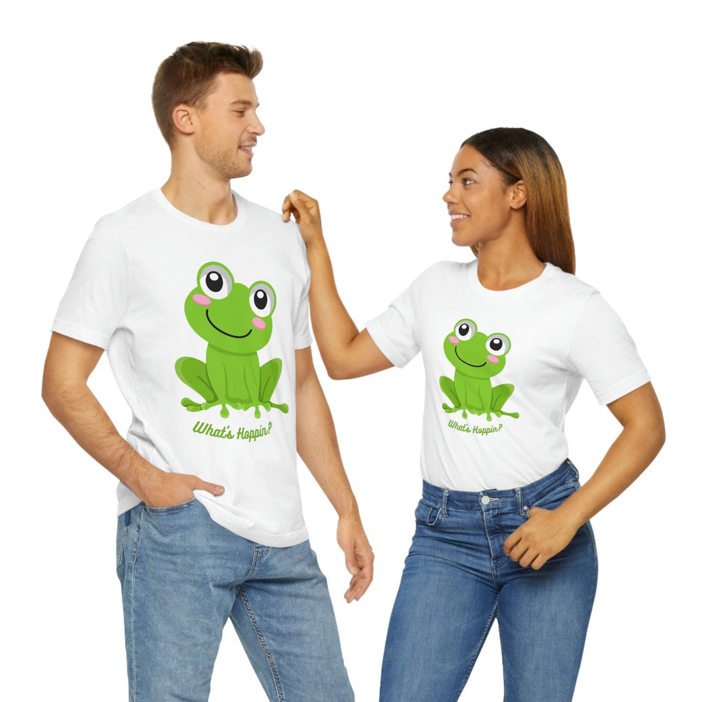 What's Hoppin? Frog Unisex Jersey Short Sleeve Tee