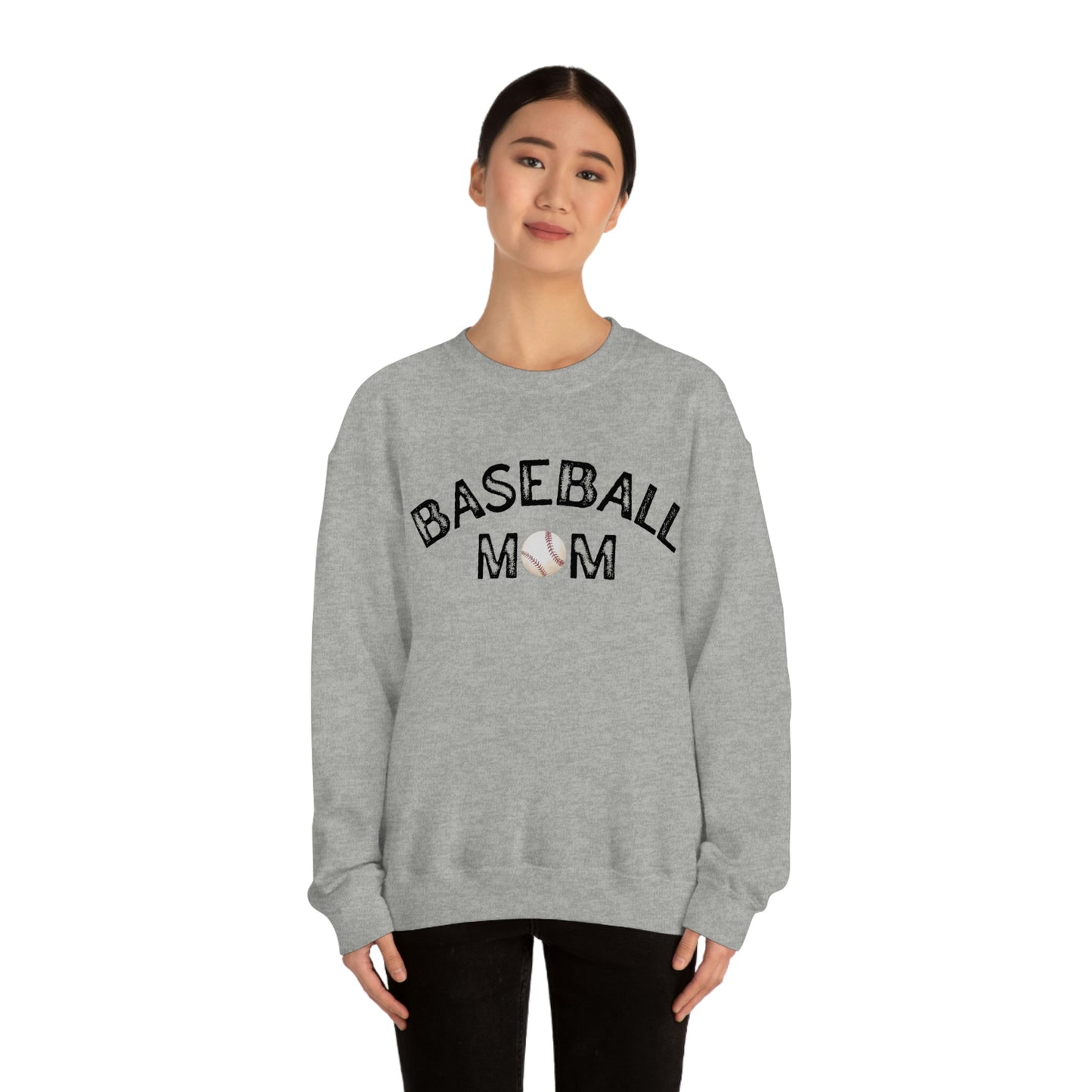 Baseball Mom Unisex Heavy Blend Crewneck Sweatshirt