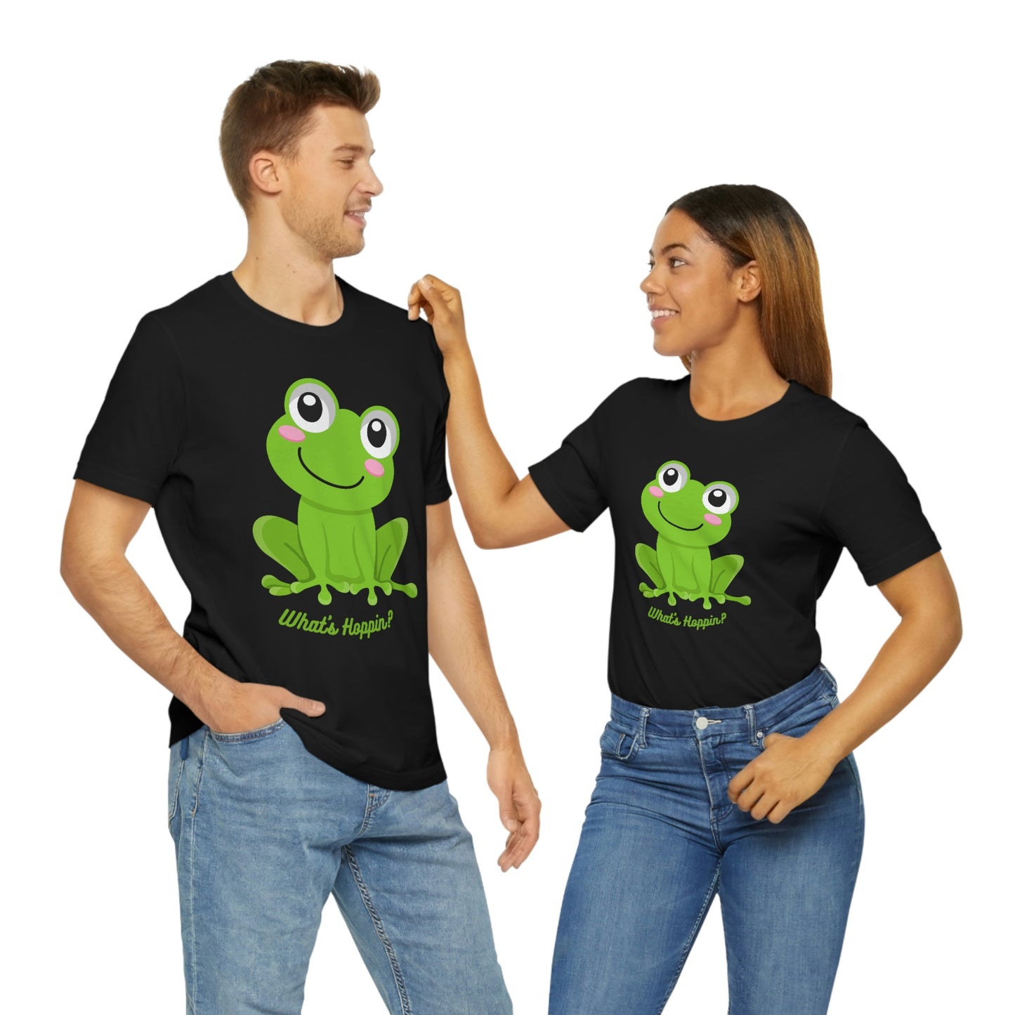 What's Hoppin? Frog Unisex Jersey Short Sleeve Tee