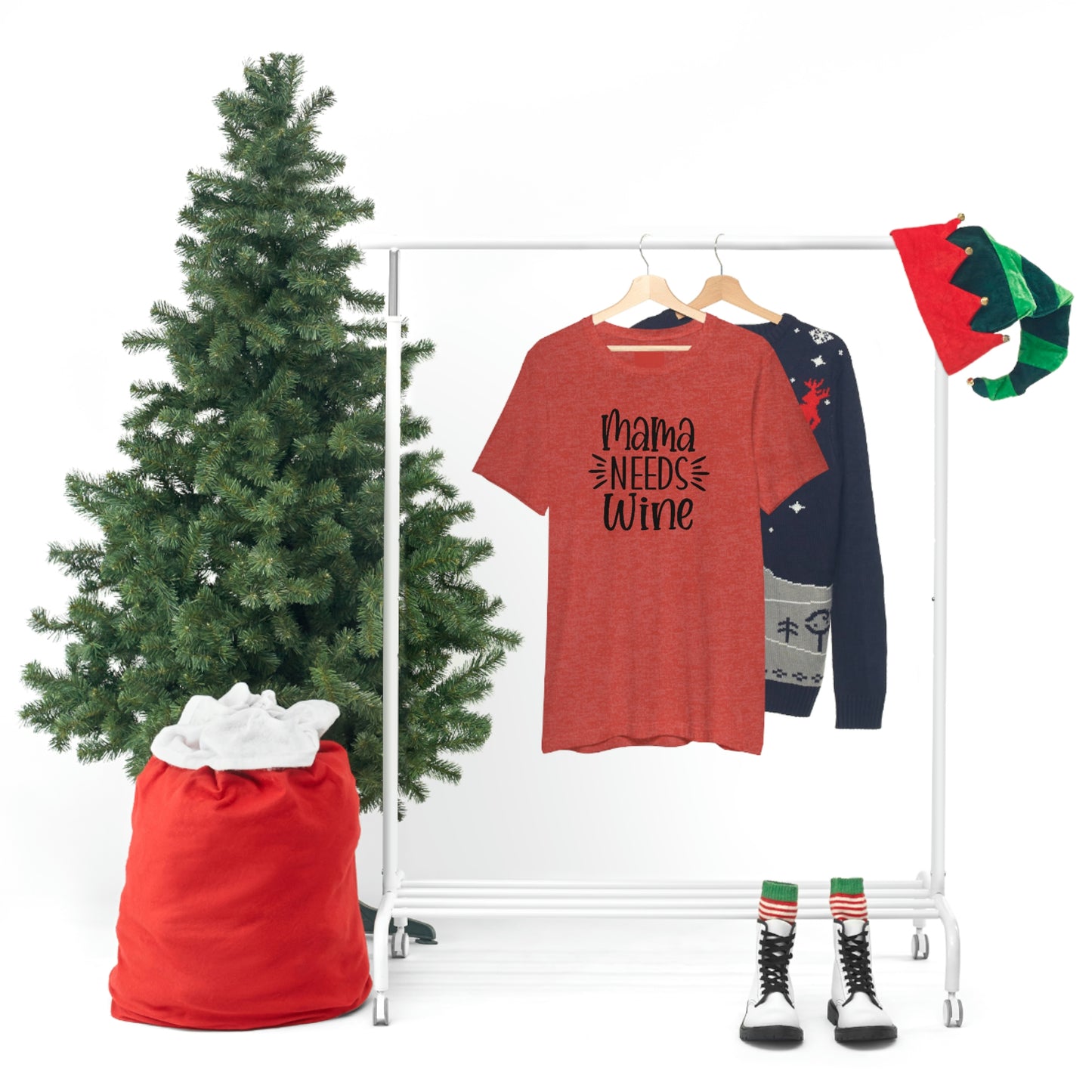 Mama Needs Wine Unisex Jersey Short Sleeve Tee