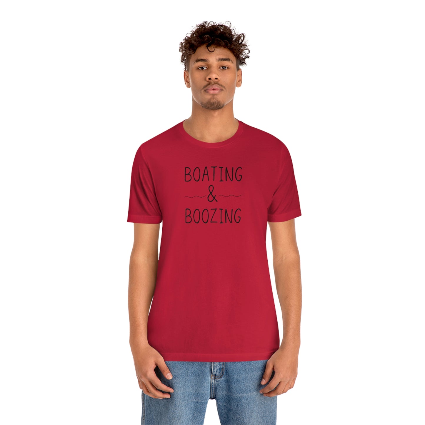 Boating & Boozing Unisex Jersey Short Sleeve Tee