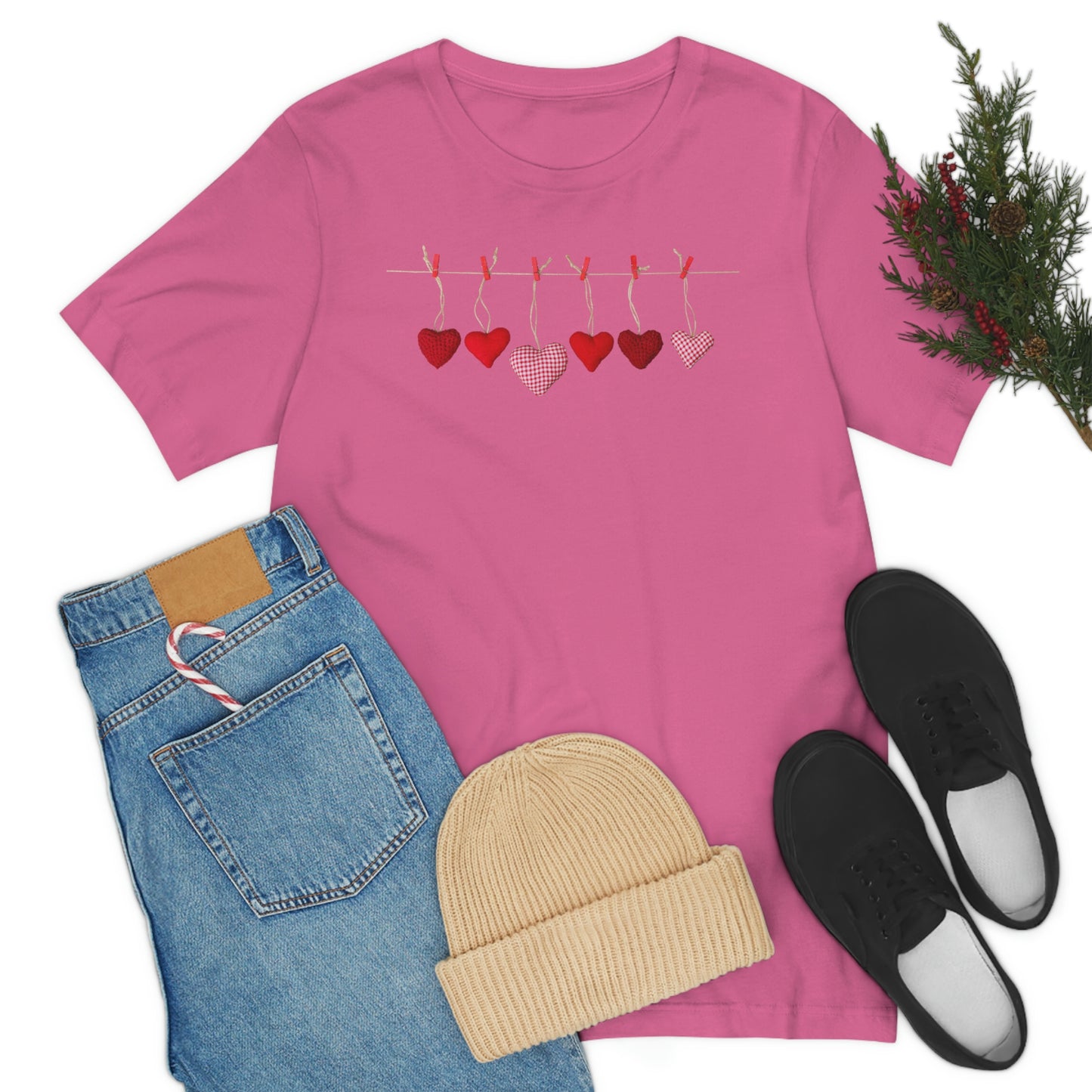 Heart String Unisex Jersey Short Sleeve Tee
