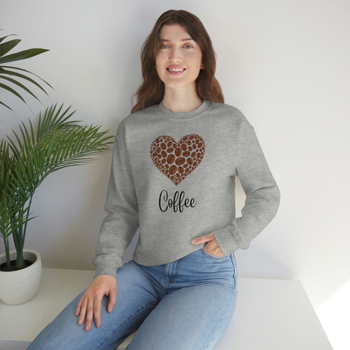 Coffee Unisex Heavy Blend™ Crewneck Sweatshirt