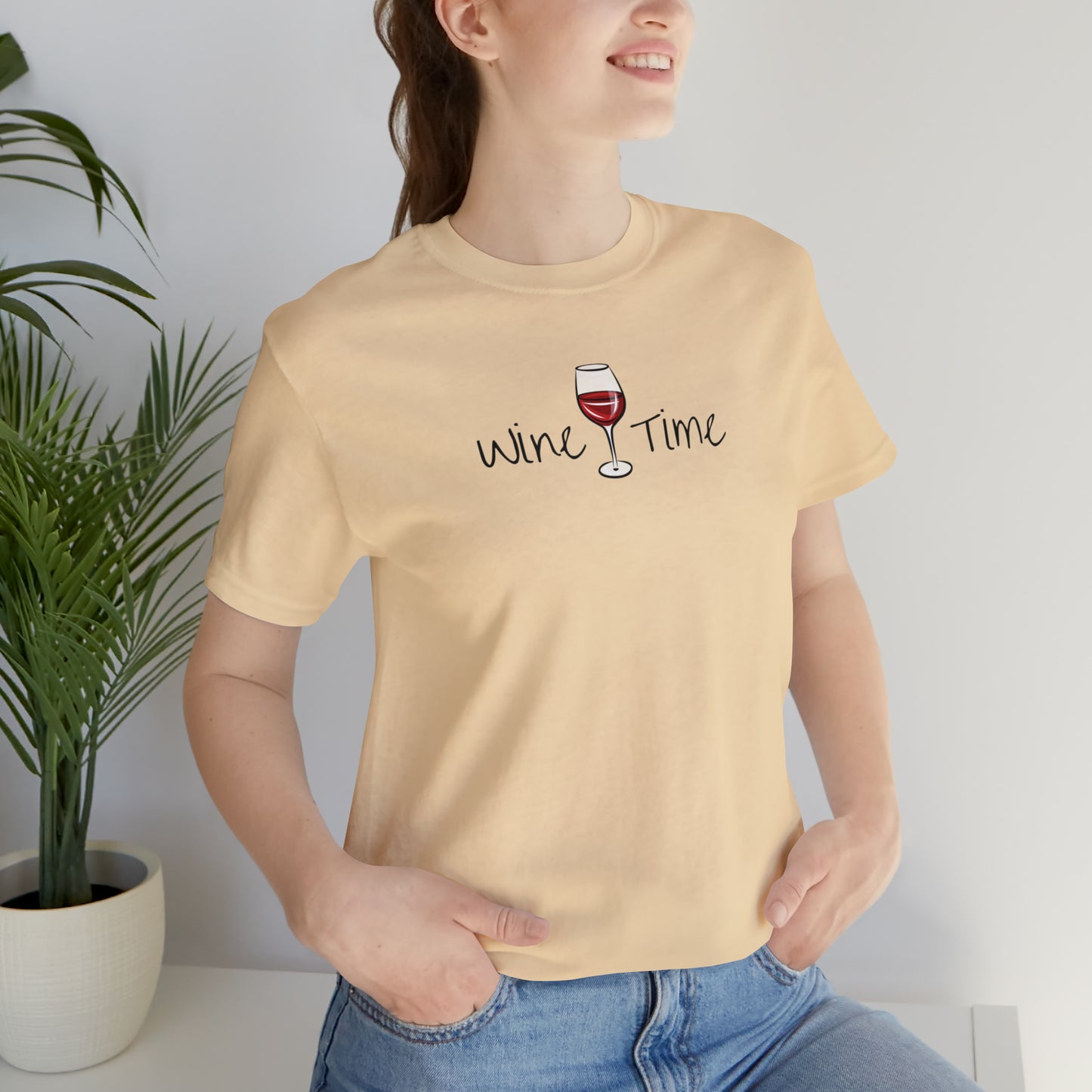 Wine Time Unisex Jersey Short Sleeve Tee