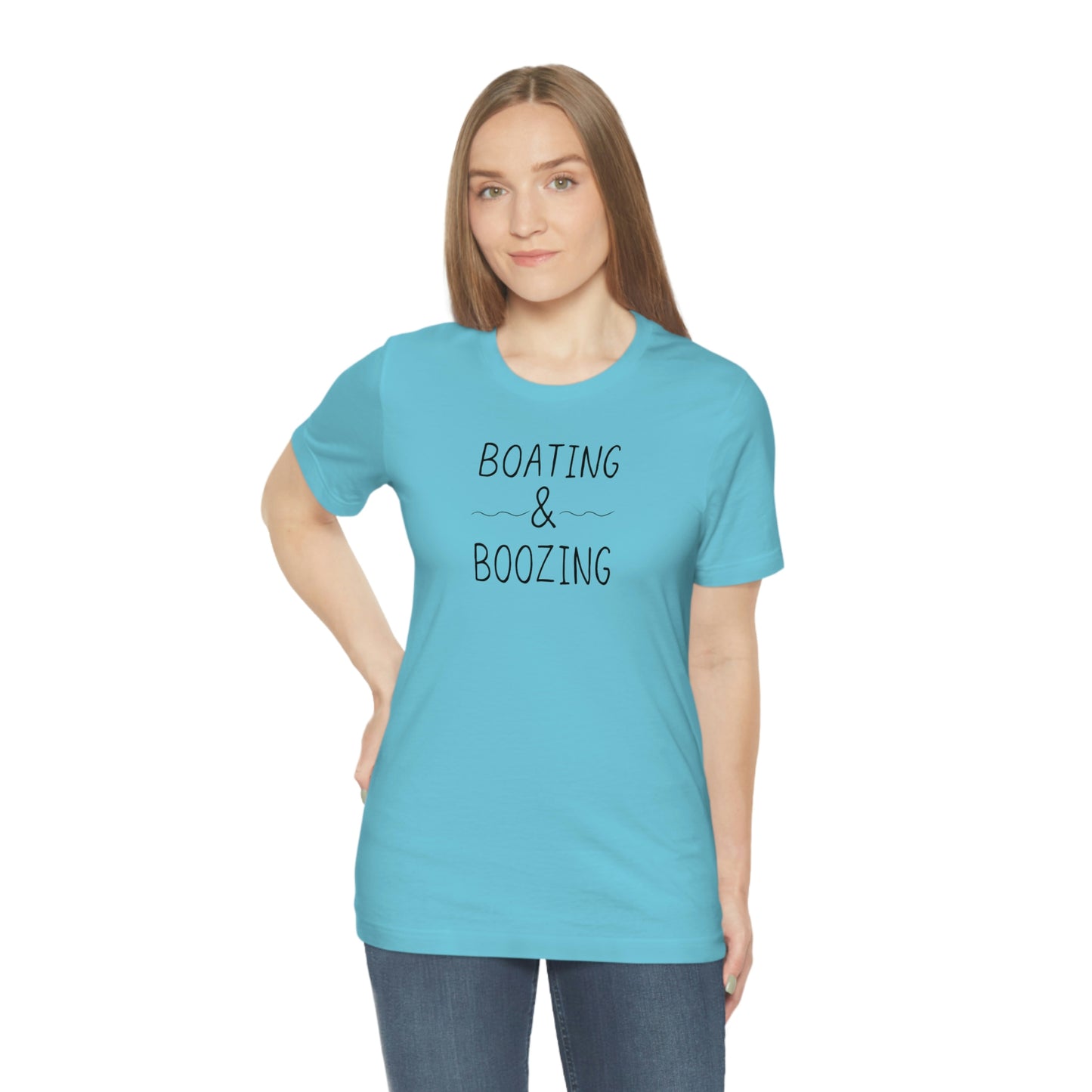 Boating & Boozing Unisex Jersey Short Sleeve Tee