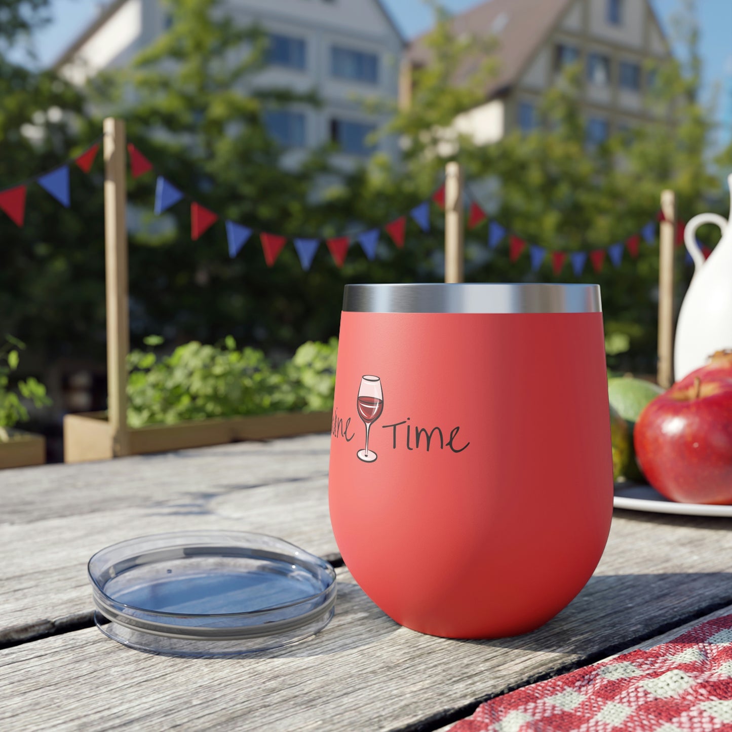 Wine Time Copper Vacuum Insulated Cup, 12oz