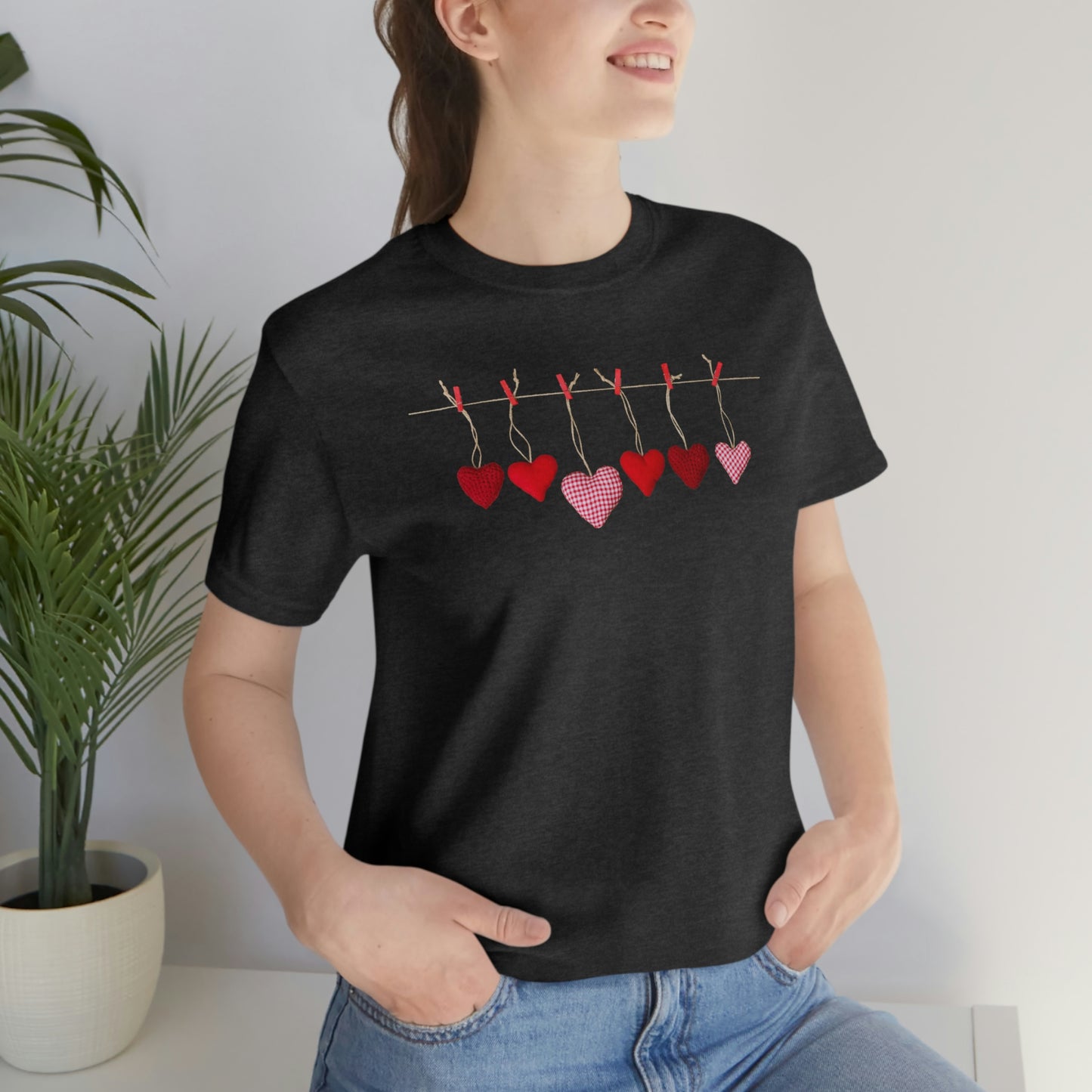 Heart String Unisex Jersey Short Sleeve Tee