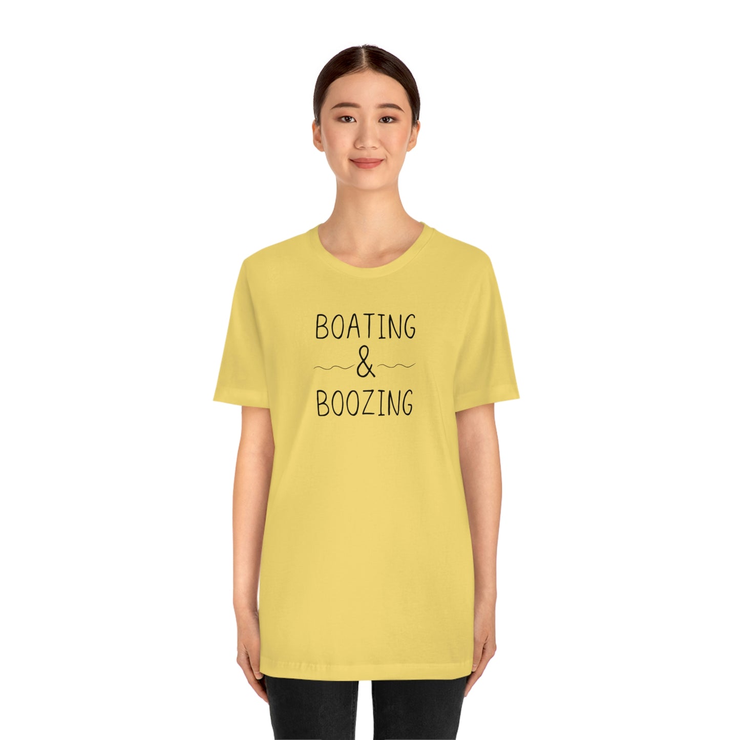 Boating & Boozing Unisex Jersey Short Sleeve Tee