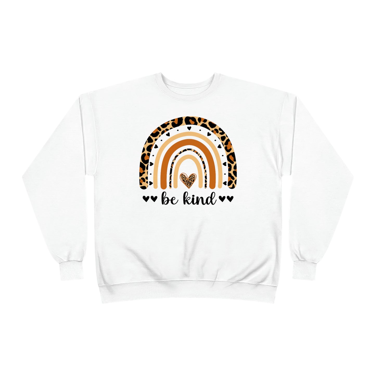 Be Kind Rainbow Unisex EcoSmart® Crewneck Sweatshirt