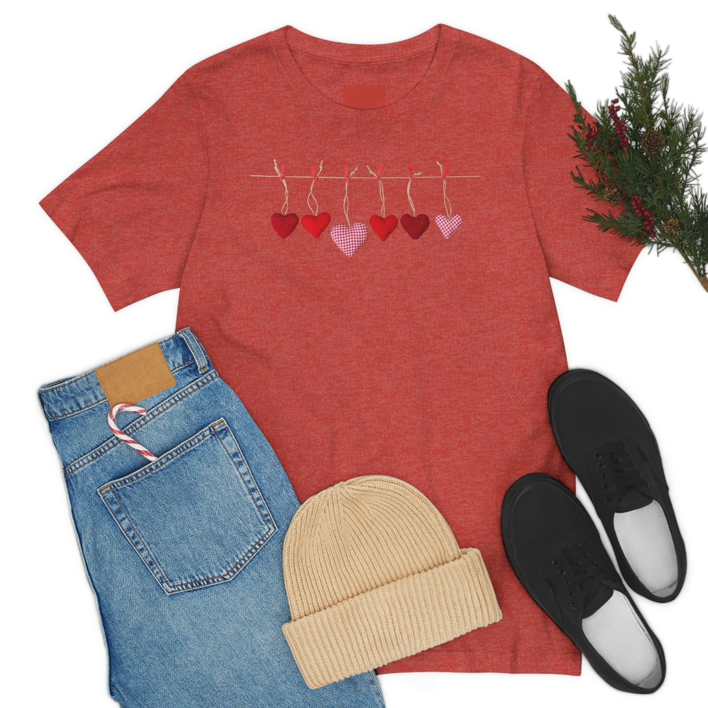 Heart String Unisex Jersey Short Sleeve Tee