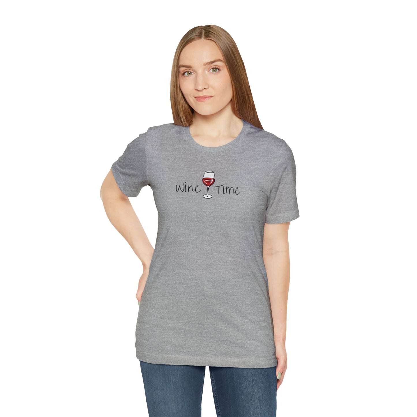Wine Time Unisex Jersey Short Sleeve Tee