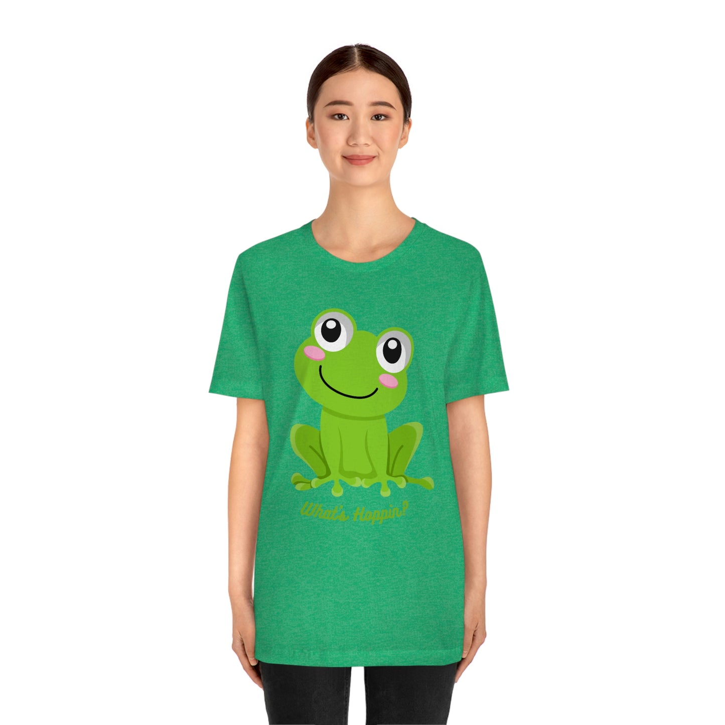 What's Hoppin? Frog Unisex Jersey Short Sleeve Tee
