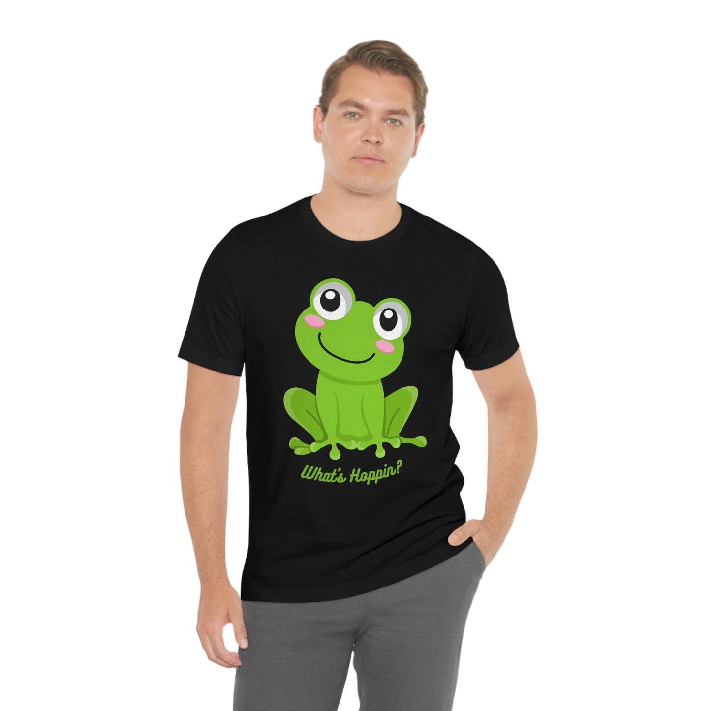 What's Hoppin? Frog Unisex Jersey Short Sleeve Tee