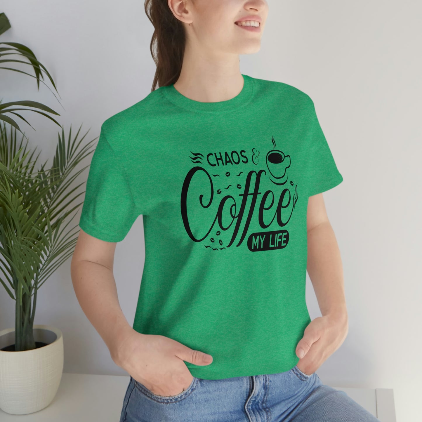 Chaos Coffee Unisex Jersey Short Sleeve Tee