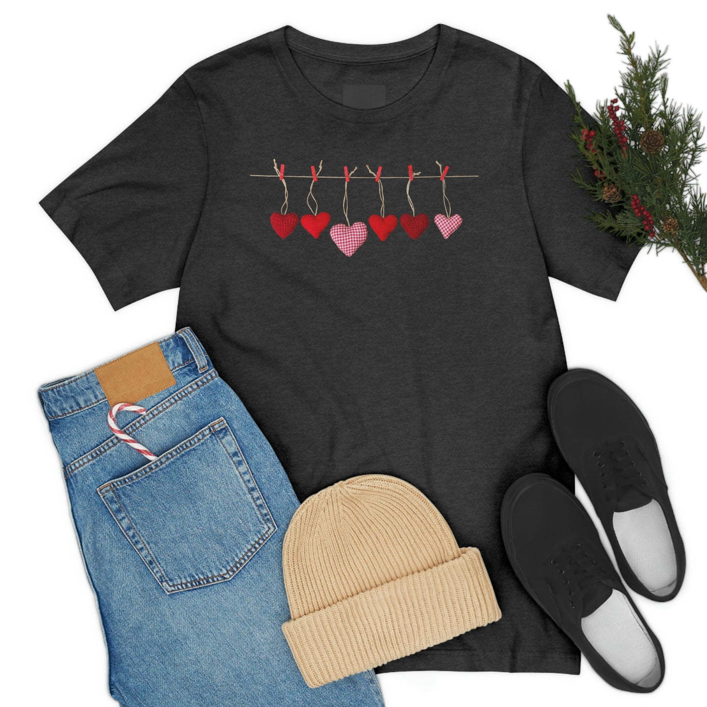 Heart String Unisex Jersey Short Sleeve Tee
