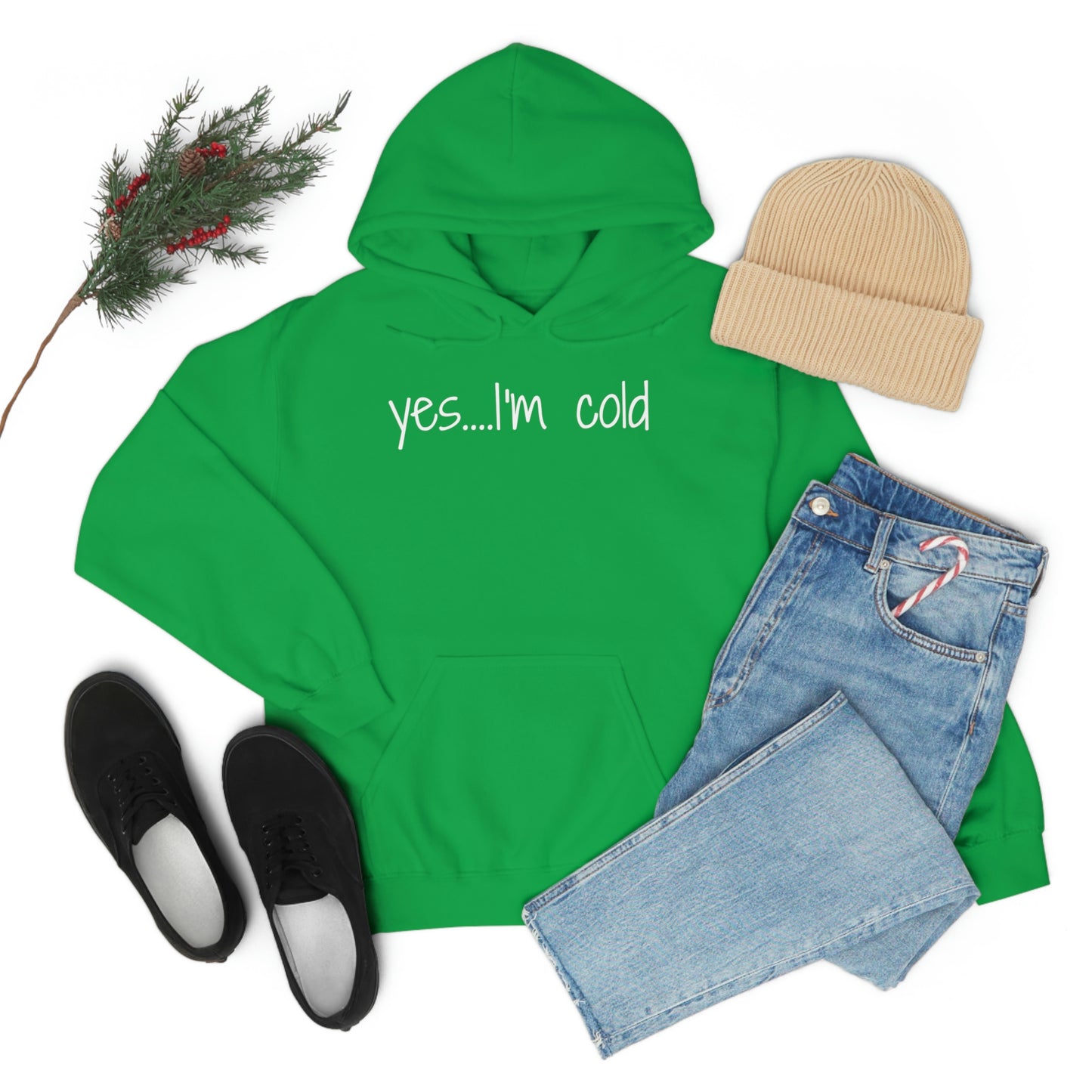 Yes I'm Cold Unisex Heavy Blend Hooded Sweatshirt