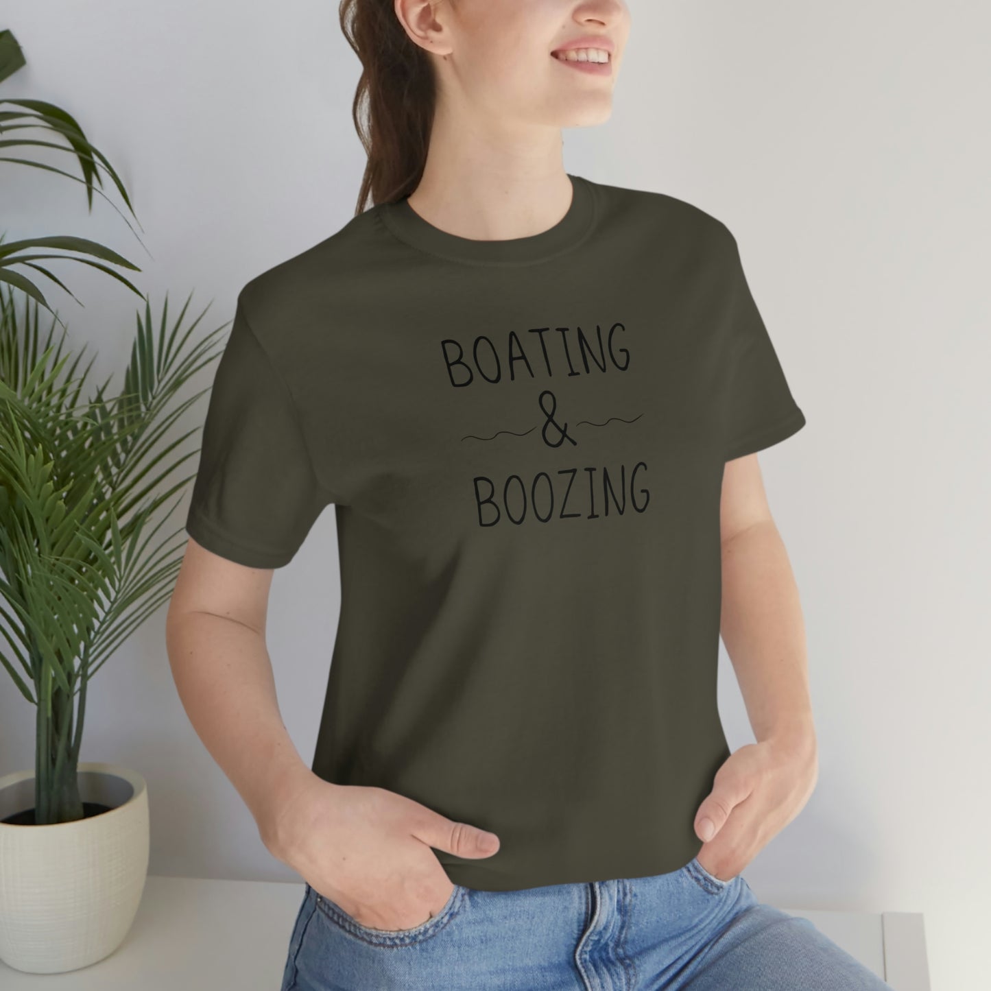 Boating & Boozing Unisex Jersey Short Sleeve Tee