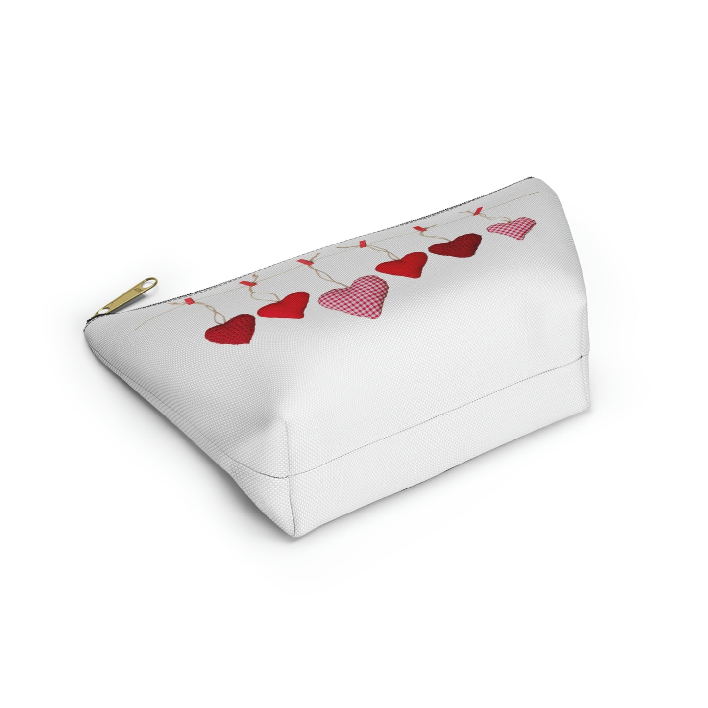 Heart String Accessory Pouch w T-bottom
