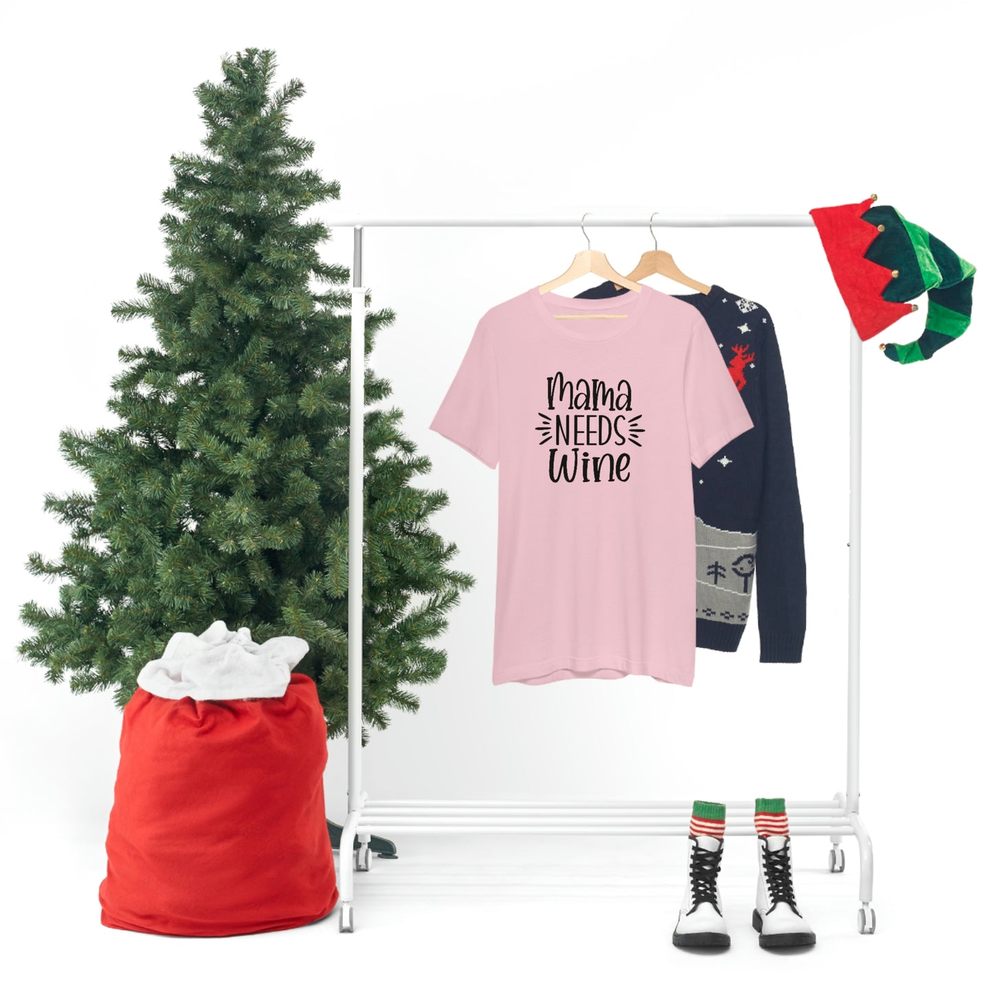 Mama Needs Wine Unisex Jersey Short Sleeve Tee