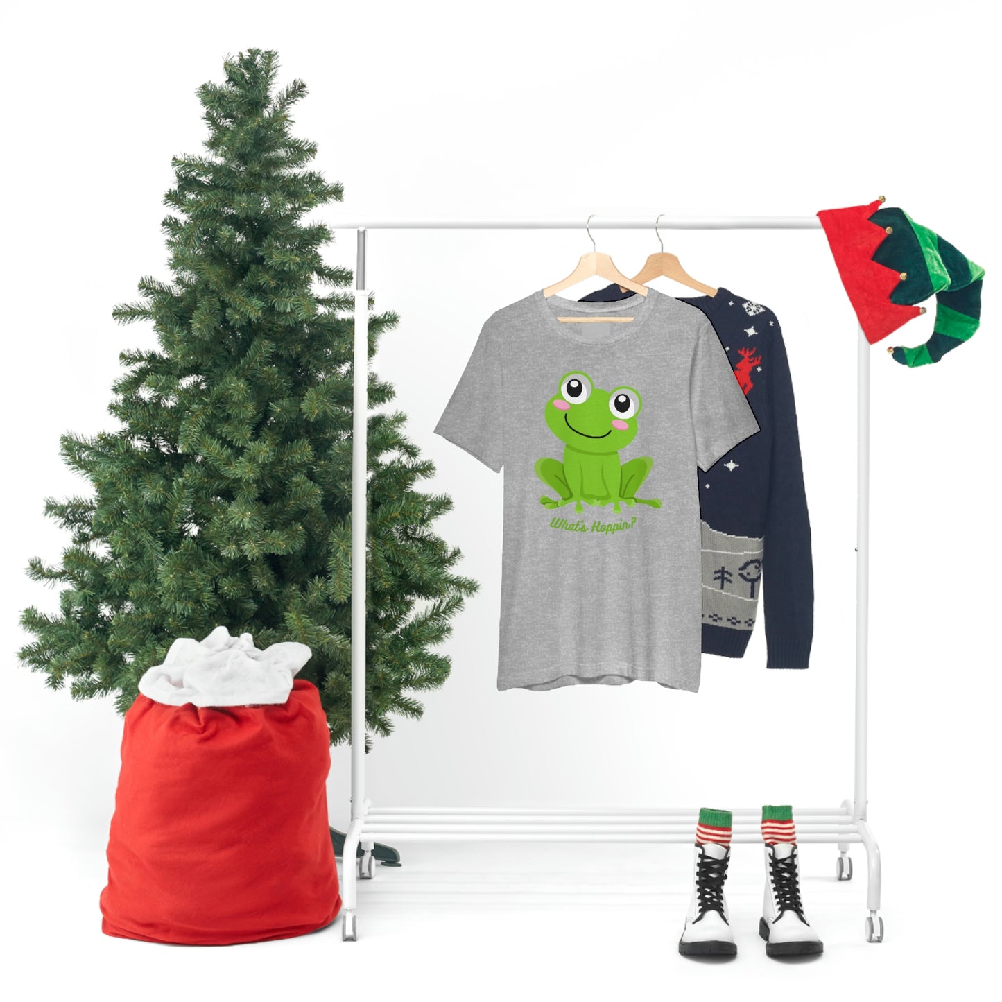 What's Hoppin? Frog Unisex Jersey Short Sleeve Tee