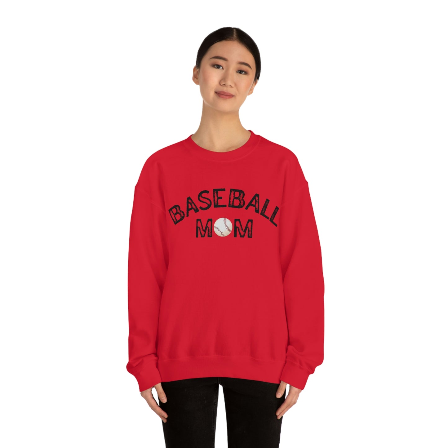 Baseball Mom Unisex Heavy Blend Crewneck Sweatshirt