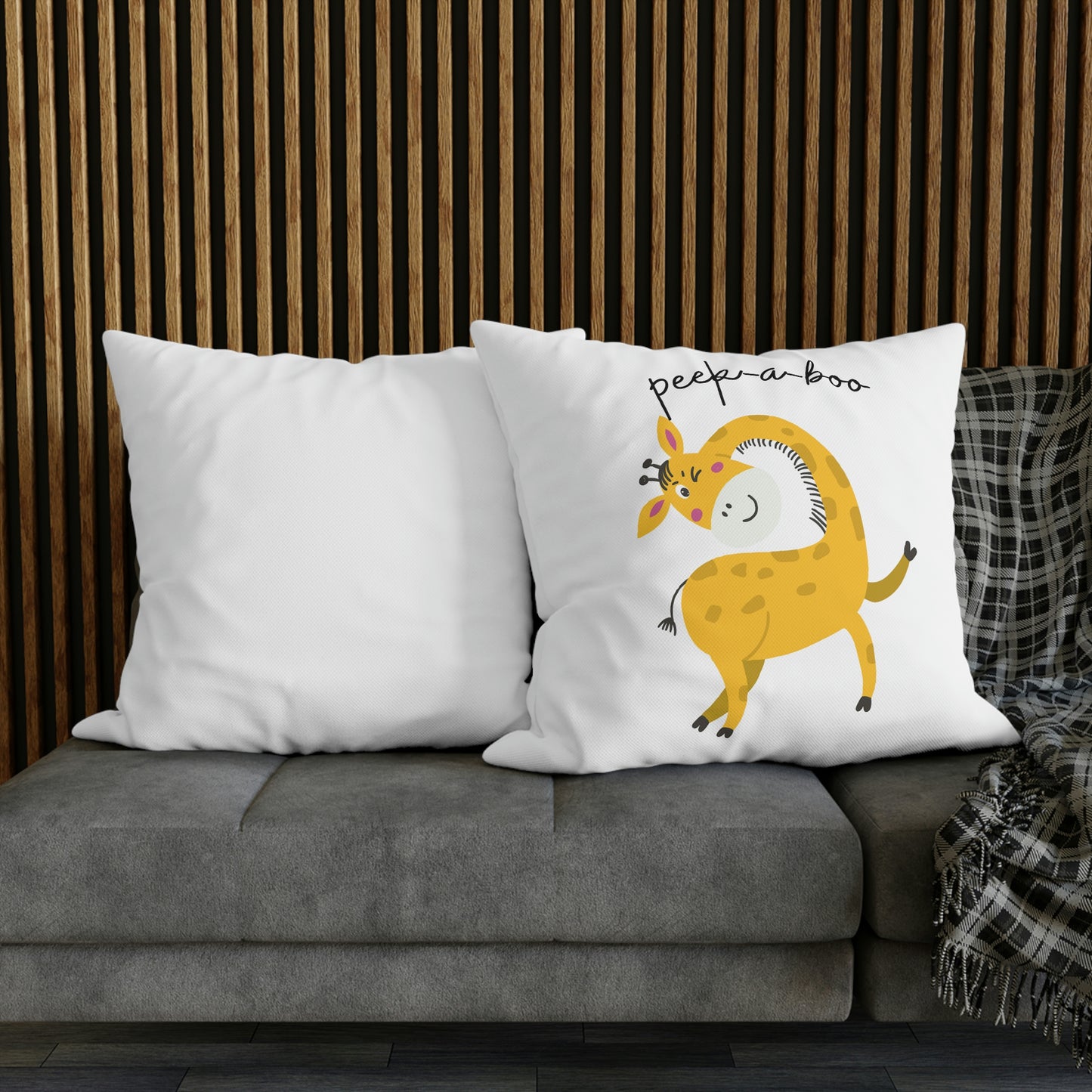 Giraffe Spun Polyester Pillowcase