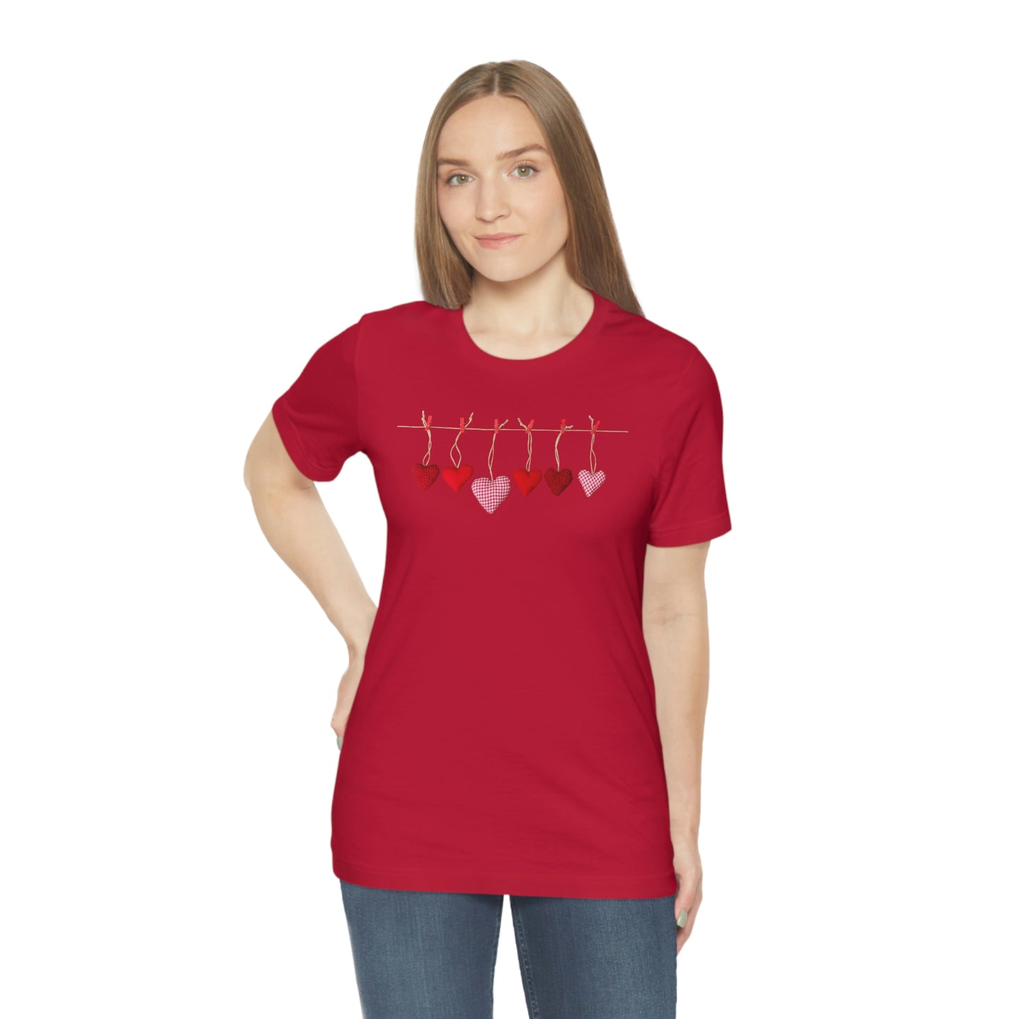 Heart String Unisex Jersey Short Sleeve Tee