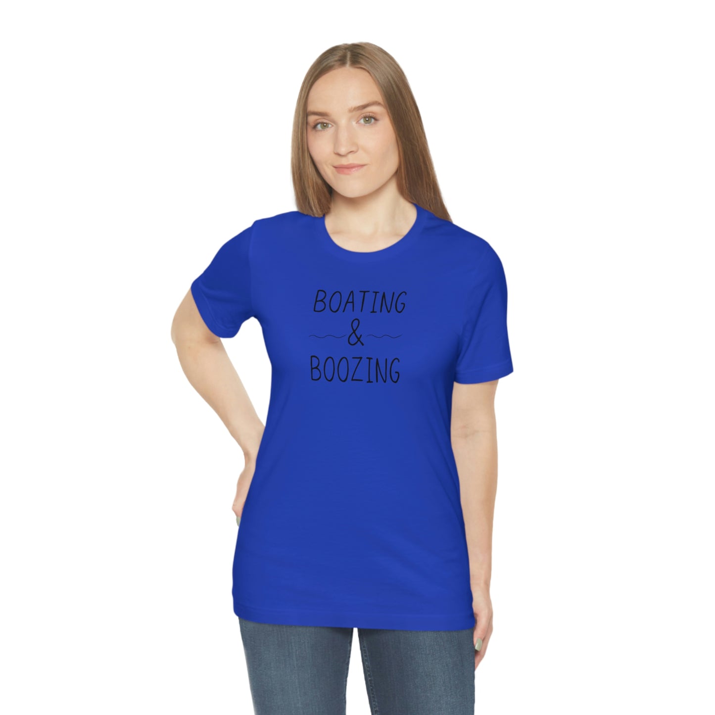 Boating & Boozing Unisex Jersey Short Sleeve Tee