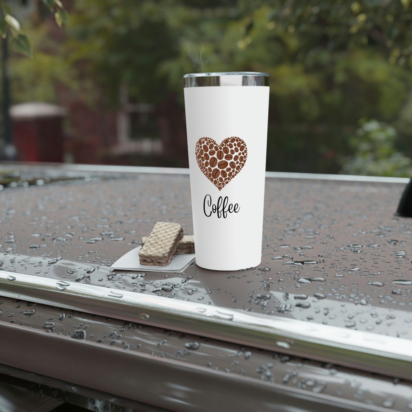 Coffee Heart Copper Vacuum Insulated Tumbler, 22oz