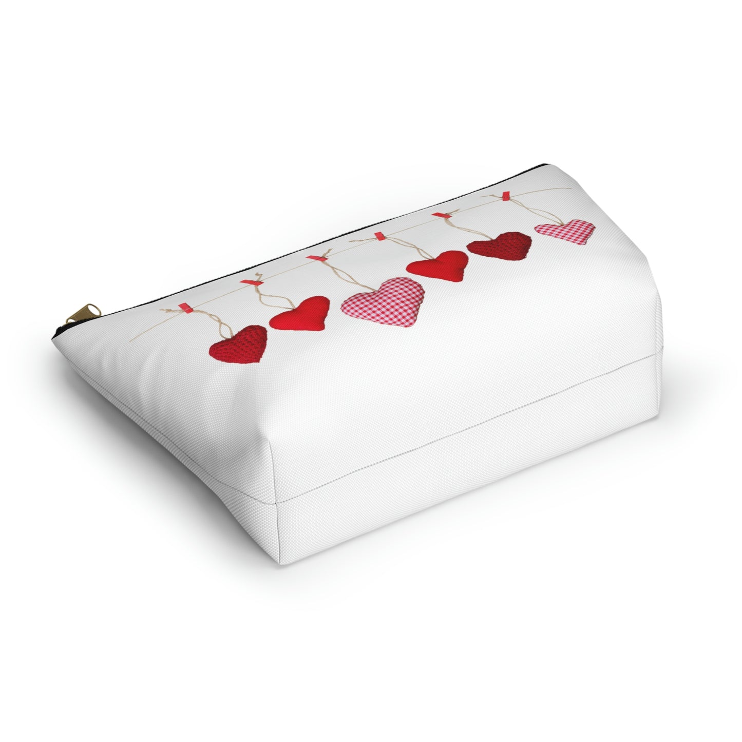 Heart String Accessory Pouch w T-bottom