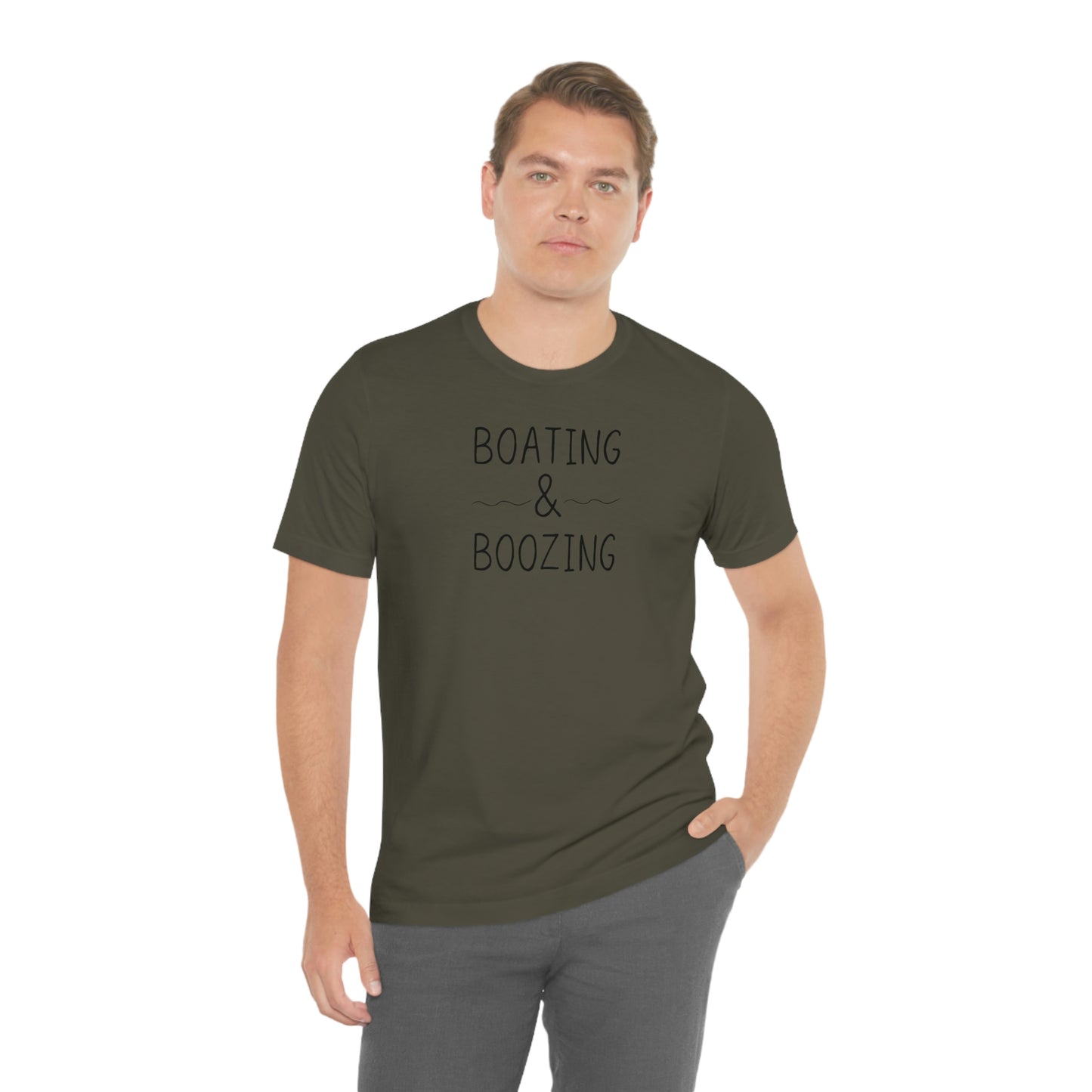 Boating & Boozing Unisex Jersey Short Sleeve Tee