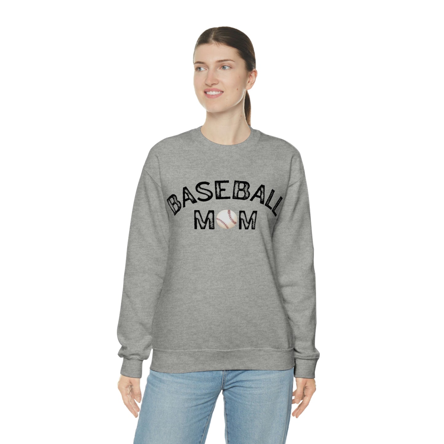 Baseball Mom Unisex Heavy Blend Crewneck Sweatshirt