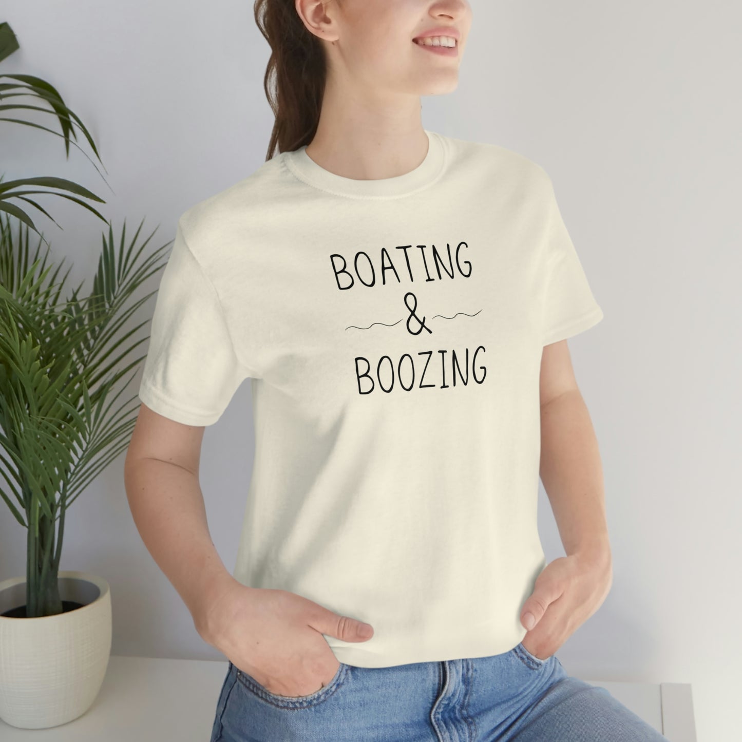 Boating & Boozing Unisex Jersey Short Sleeve Tee