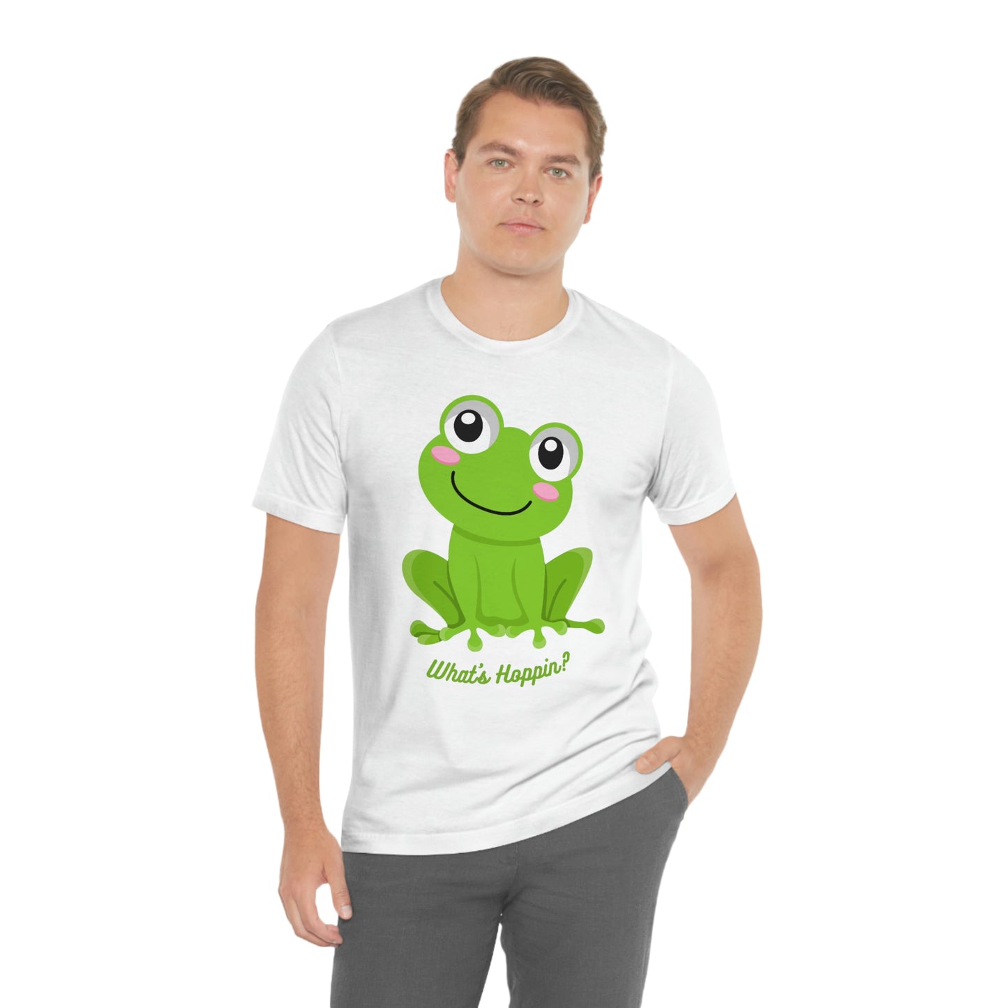 What's Hoppin? Frog Unisex Jersey Short Sleeve Tee