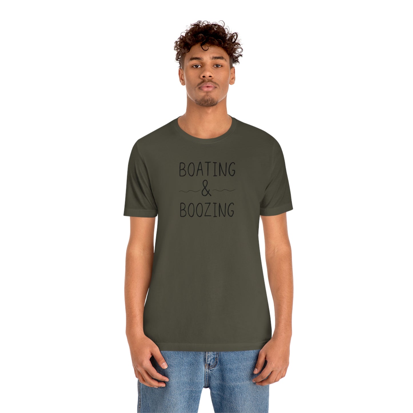 Boating & Boozing Unisex Jersey Short Sleeve Tee