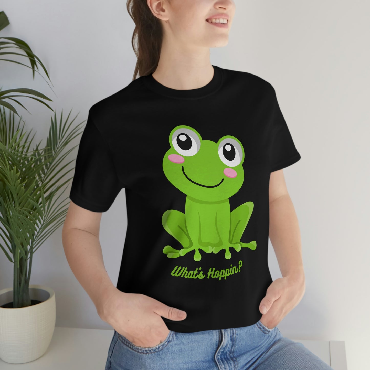 What's Hoppin? Frog Unisex Jersey Short Sleeve Tee