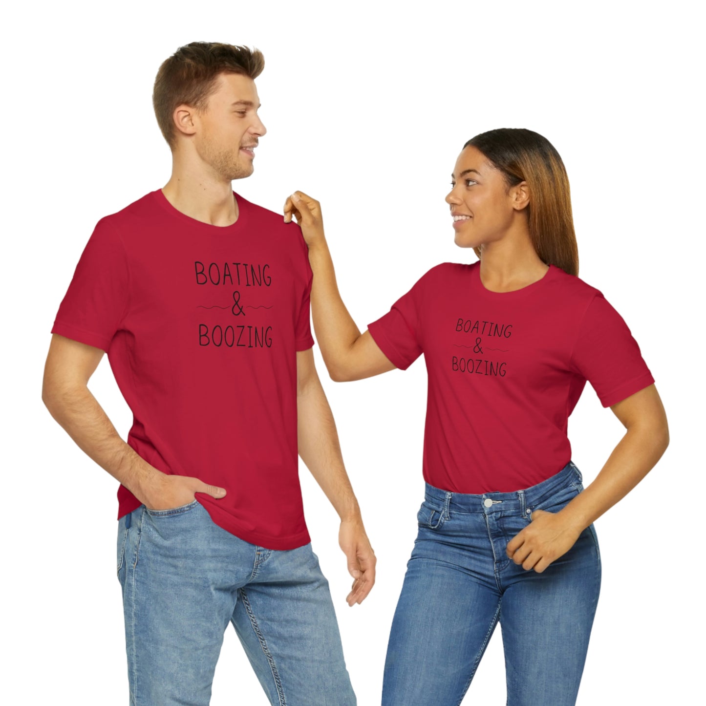 Boating & Boozing Unisex Jersey Short Sleeve Tee